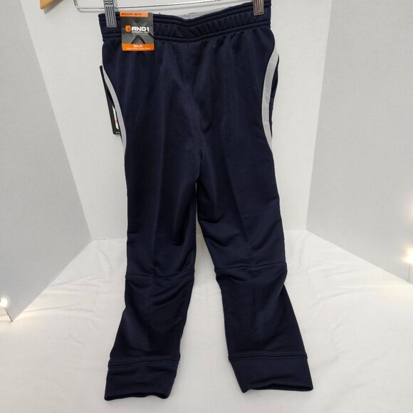 AND1 Athletic Pants Navy Blue Child's Size Small 6-7 Joggers Pockets NWT - Picture 3 of 11